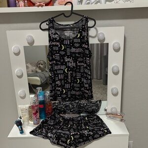 Women's Medium Black Sleepwear Set
